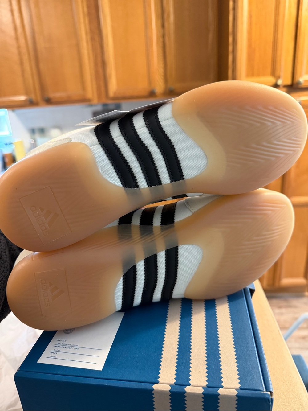 Adidas Ballerina Bad Bunny Off White Black Gum - Picture 6 of 9